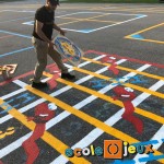 Painted lines - Snakes and Ladders